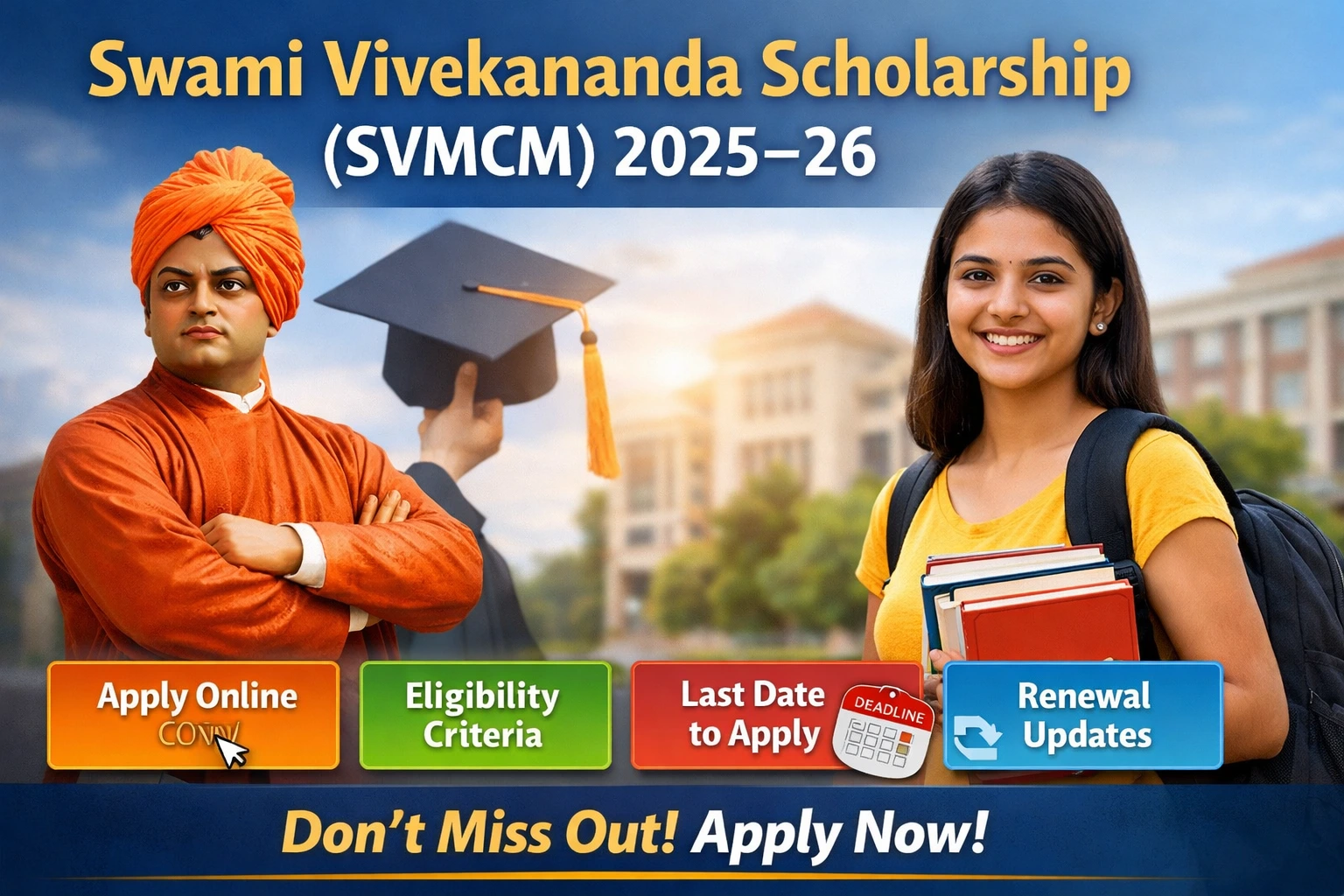 Swami Vivekananda Scholarship (SVMCM) 2025–26