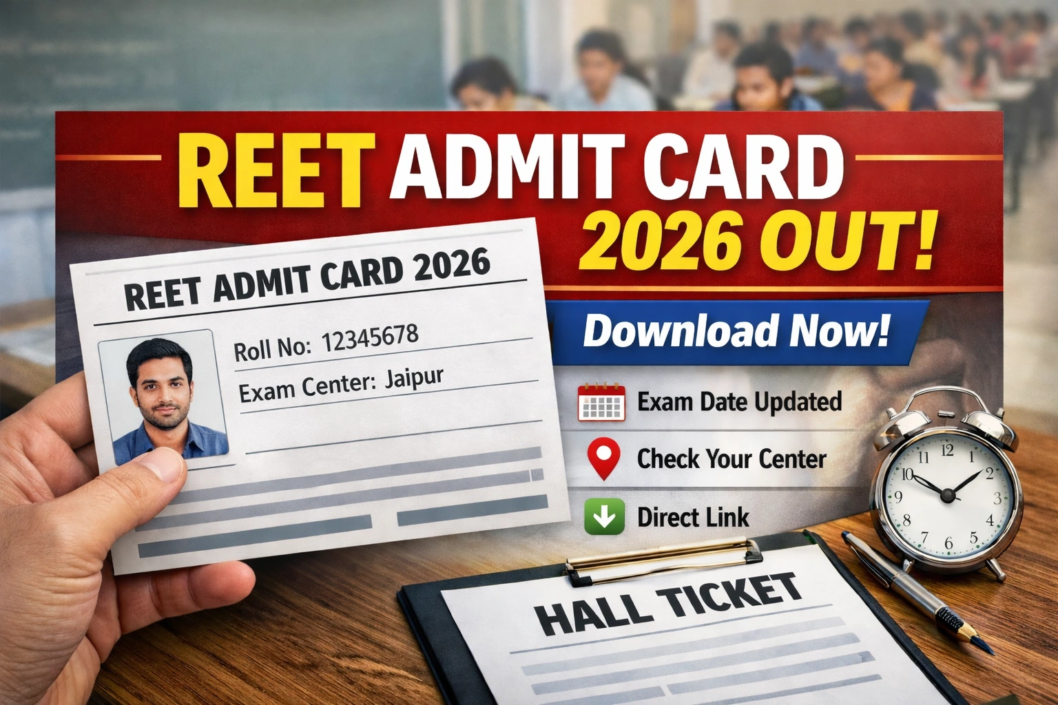 REET Admit Card 2026