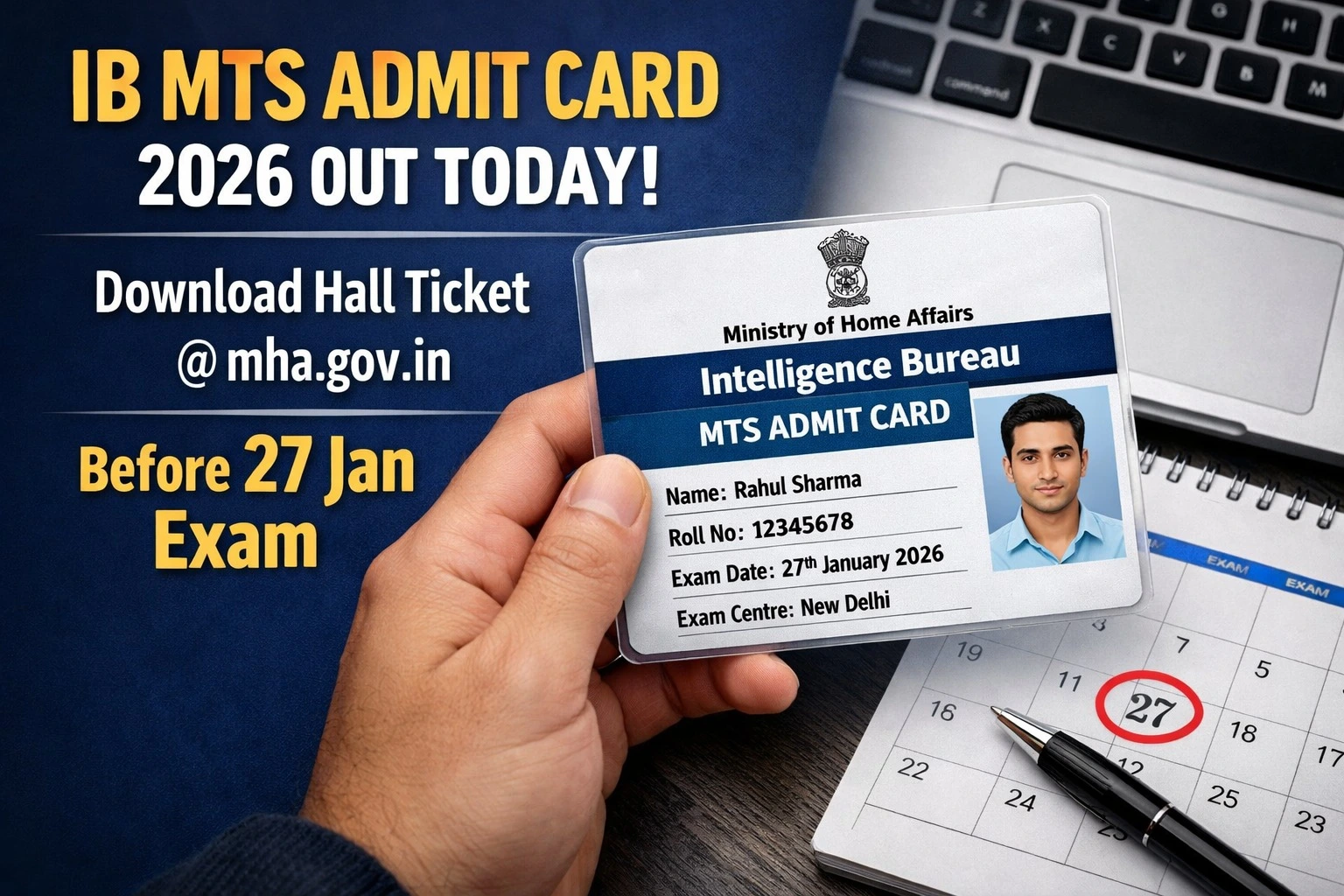 IB MTS Admit Card 2026