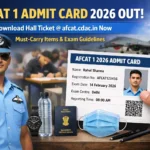 AFCAT 1 Admit Card 2026