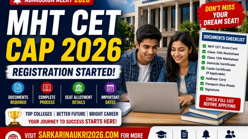 MHT CET CAP Counselling 2026 Begins: One Missing Document Could Cost You a College Seat