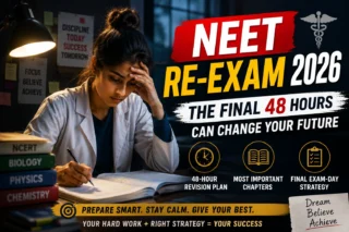 NEET Re-Exam 2026: 48-Hour Revision Plan, Most Important Chapters & Final Exam-Day Strategy