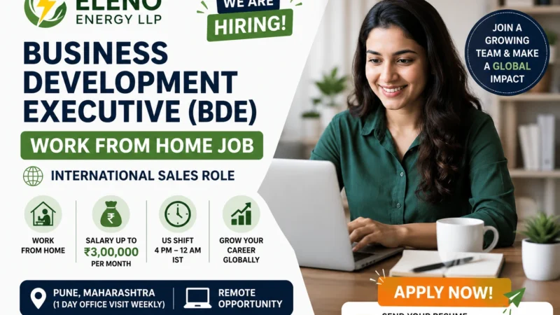 Business Development Executive Work From Home Job 2026 – ELENO Energy Hiring