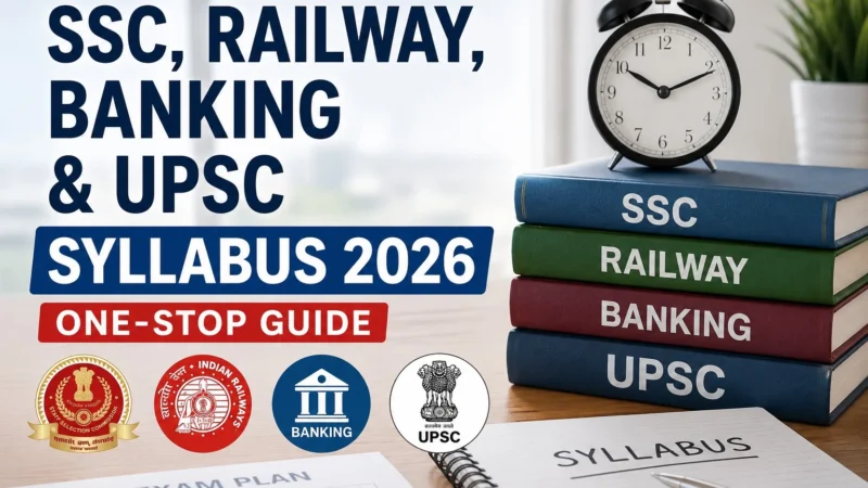 SSC, Railway, Banking and UPSC Syllabus 2026: One-Stop Guide for Government Exam Aspirants