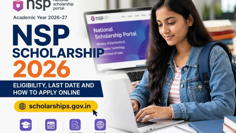 NSP Scholarship 2026 — Eligibility, Last Date and How to Apply Online at scholarships.gov.in