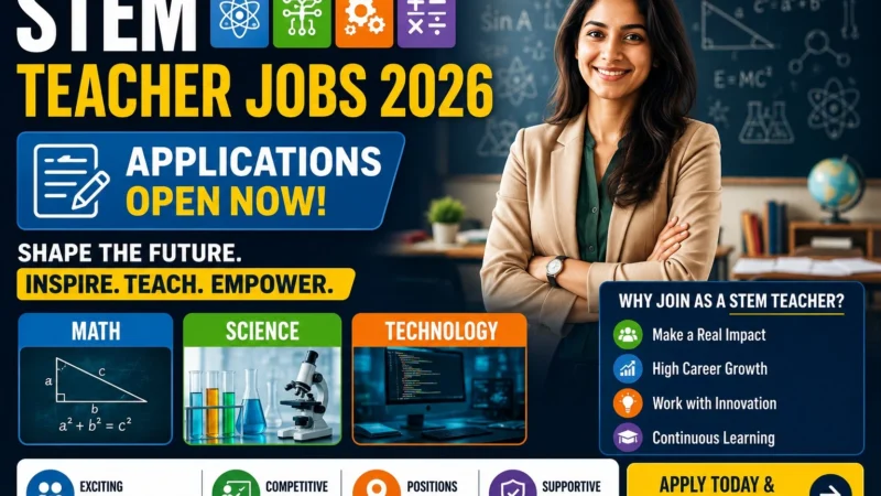 STEM Teacher Jobs 2026: Applications Open for Math, Science, and Technology Educators
