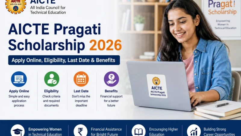 AICTE Pragati Scholarship 2026: Apply Online, Eligibility, Last Date & Benefits