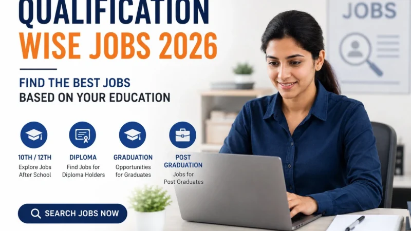 Qualification Wise Jobs 2026 – Find the Best Jobs Based on Your Education