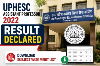 UPHESC Assistant Professor 2026 Result Declared | Download Subject Wise Merit List