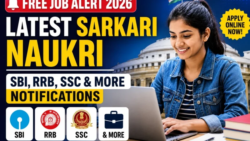 Free Job Alert 2026 | Latest Sarkari Naukri — SBI, RRB, SSC & More Notifications
