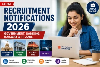 Latest Recruitment Notifications 2026: Government, Banking, Railway & IT Jobs 