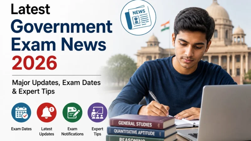 Latest Government Exam News 2026: Major Updates, Exam Dates & Expert Tips