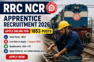 RRC NCR Apprentice Recruitment 2026: Apply Online for 1853 Posts Before 7 August