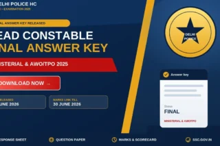 Delhi Police Head Constable Final Answer Key 2025 Released: Download Ministerial & AWO/TPO Response Sheet & Question Paper