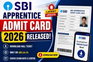 SBI Apprentice Admit Card 2026 Released – Download Hall Ticket @ sbi.co.in