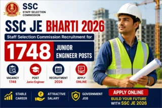 SSC JE Bharti 2026: Staff Selection Commission Recruitment for 1748 Junior Engineer Posts
